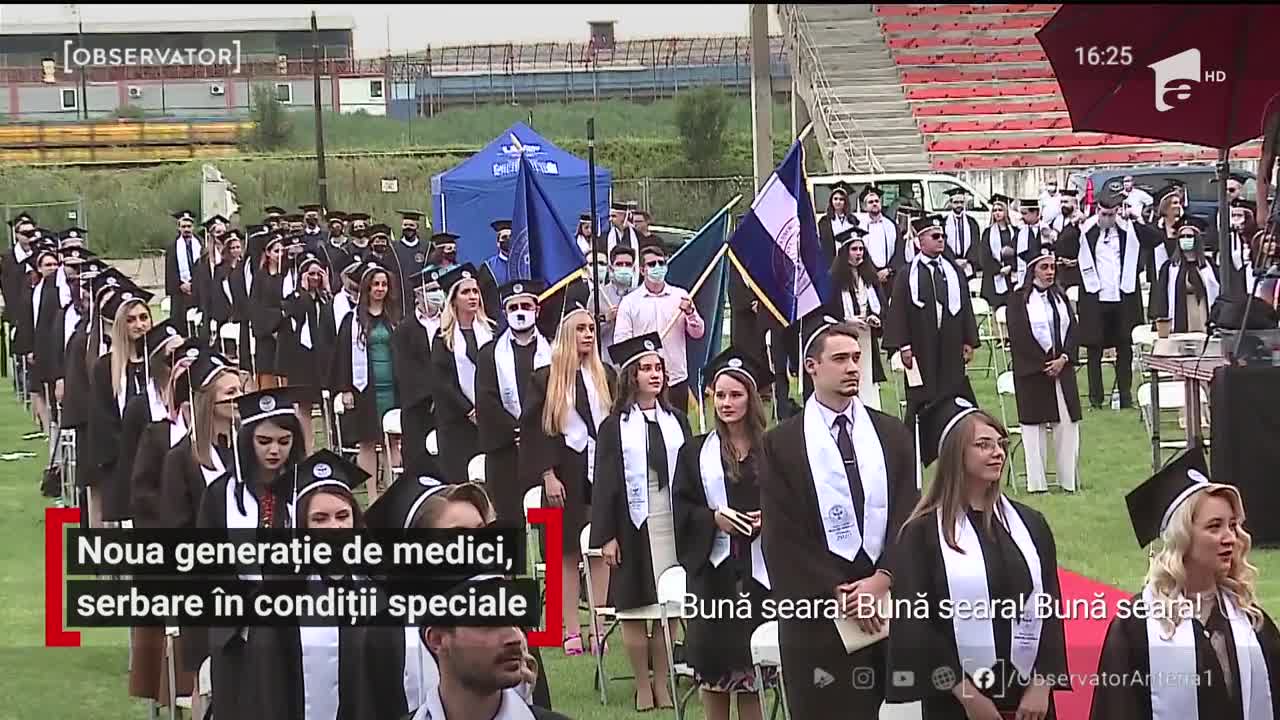 Noua generație de medici, serbare &icirc;n condiții speciale