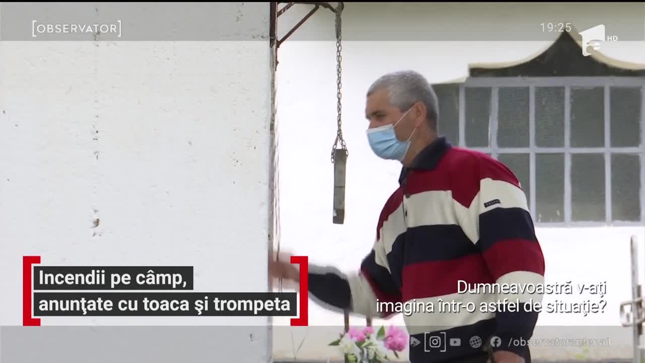 &Icirc;n era tehnologiei, &icirc;n caz de incendiu, fermierii trebuie să bată toaca, să tragă clopotele sau să sufle &icirc;n trompete