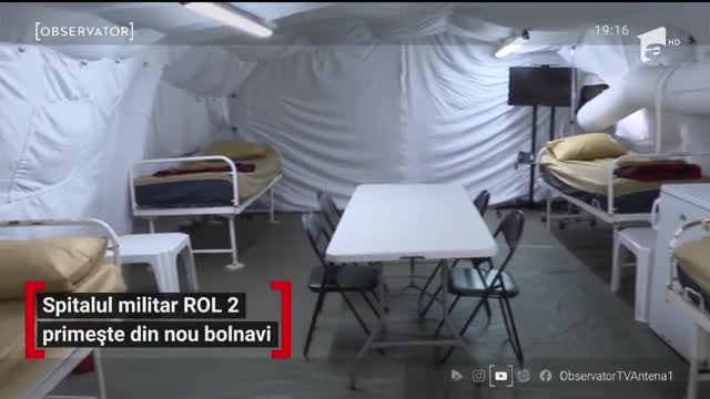 1.075 de noi cazuri de infectare cu Covid-19. Oficialii au redeschis spitalul militar mobil de la Ana Aslan