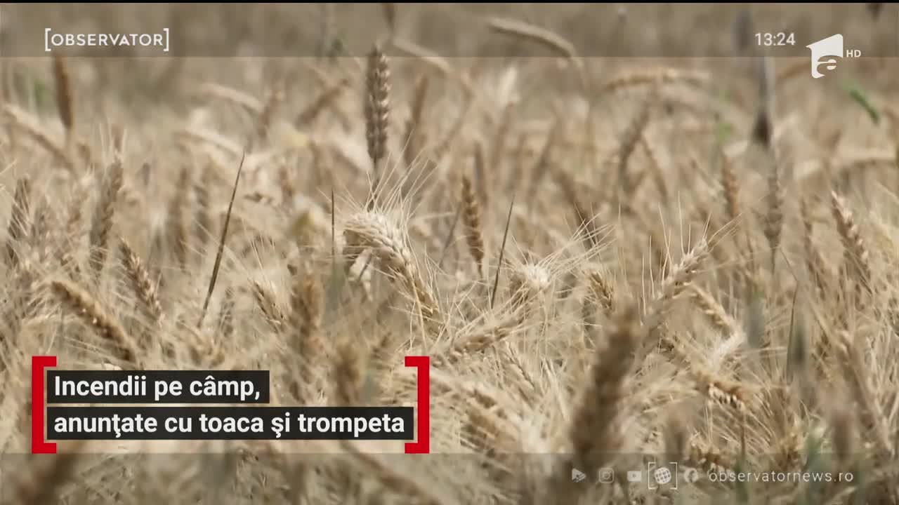 Incendii pe c&acirc;mp, anunțate cu toaca și trompeta