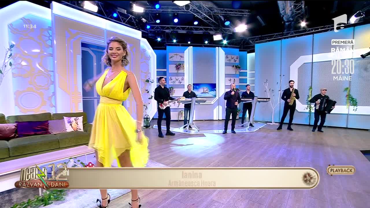 Ianina c&acirc;ntă, la Neatza cu Răzvan și Dani, melodia &bdquo;Armăneasca Hoara&rdquo;