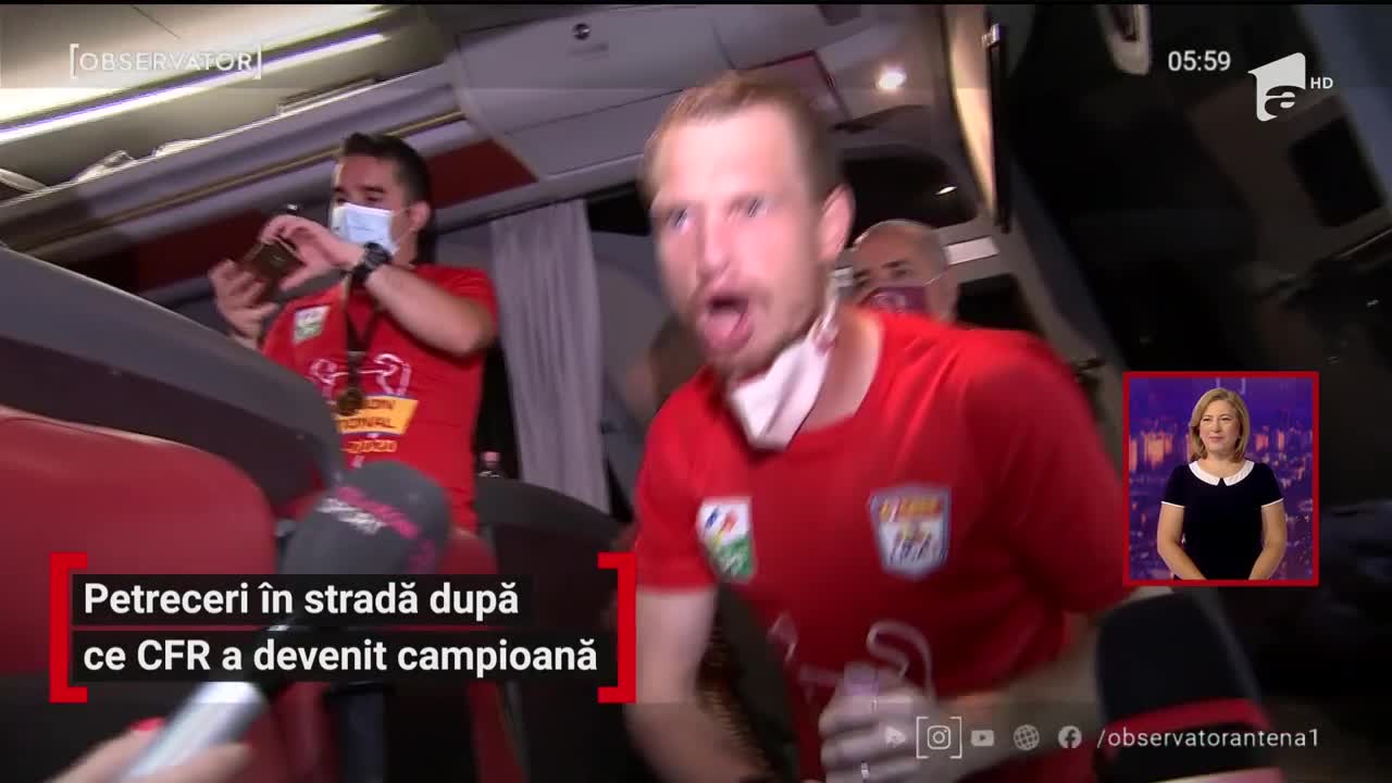 Petreceri &icirc;n stradă după ce CFR a devenit campioană