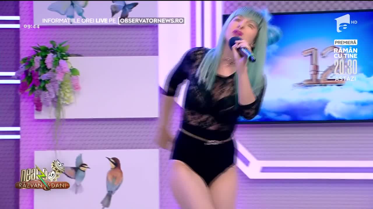 Miss Lu c&acirc;ntă, la Neatza cu Răzvan și Dani, piesa &bdquo;Muevete&rdquo;
