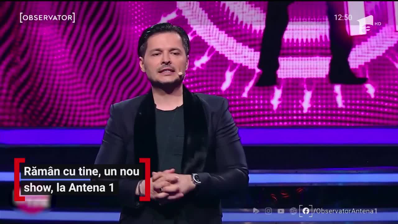 Un nou show la Antena 1! "Răm&acirc;n cu tine", &icirc;ncepe la ora 20.30