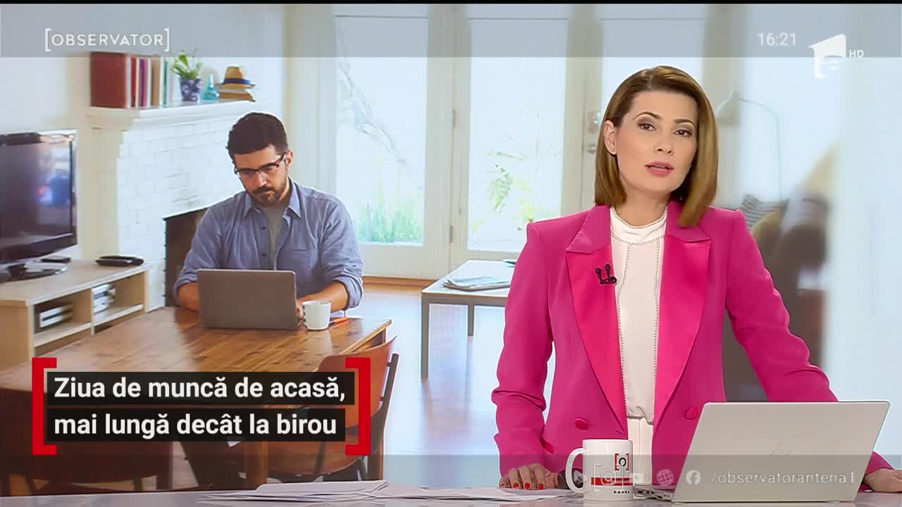 Studiu: Ziua de muncă de acasă, mai lungă dec&acirc;t la birou