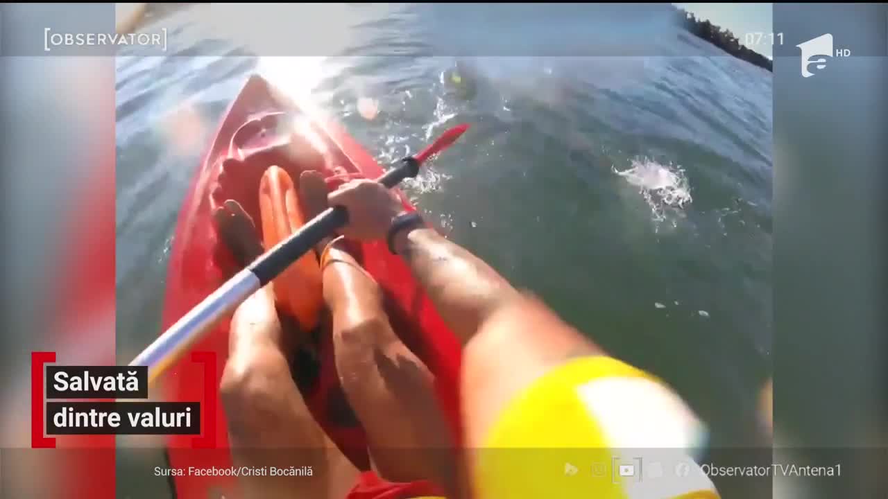 T&acirc;nără salvată de la &icirc;nec, &icirc;n dreptul plajei Monden din Constanţa