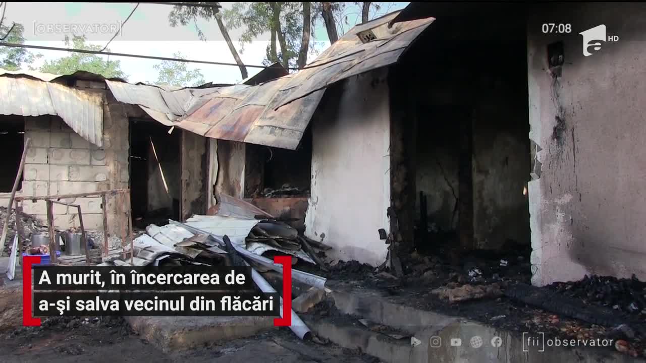 Un bărbat din Vaslui a murit &icirc;ncerc&acirc;nd să-şi salveze vecinii din calea focului