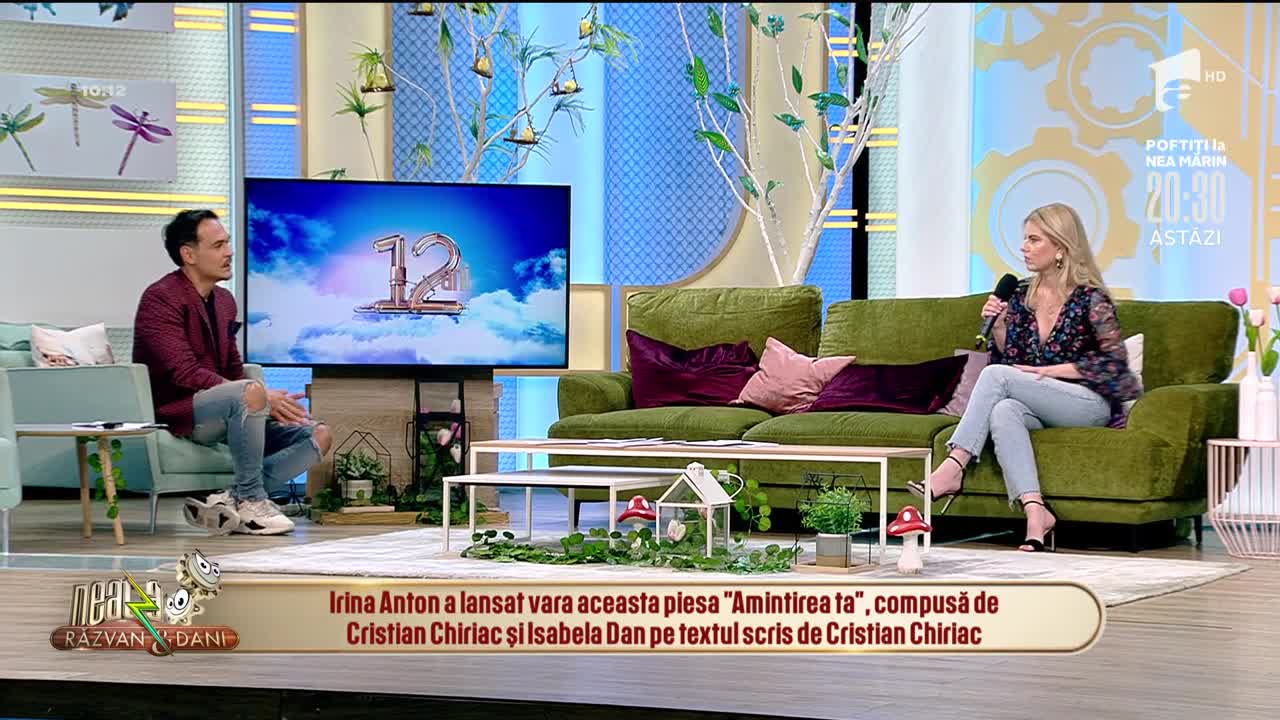 Irina Anton c&acirc;ntă piesa Amintirea ta, la Neatza cu Răzvan și Dani
