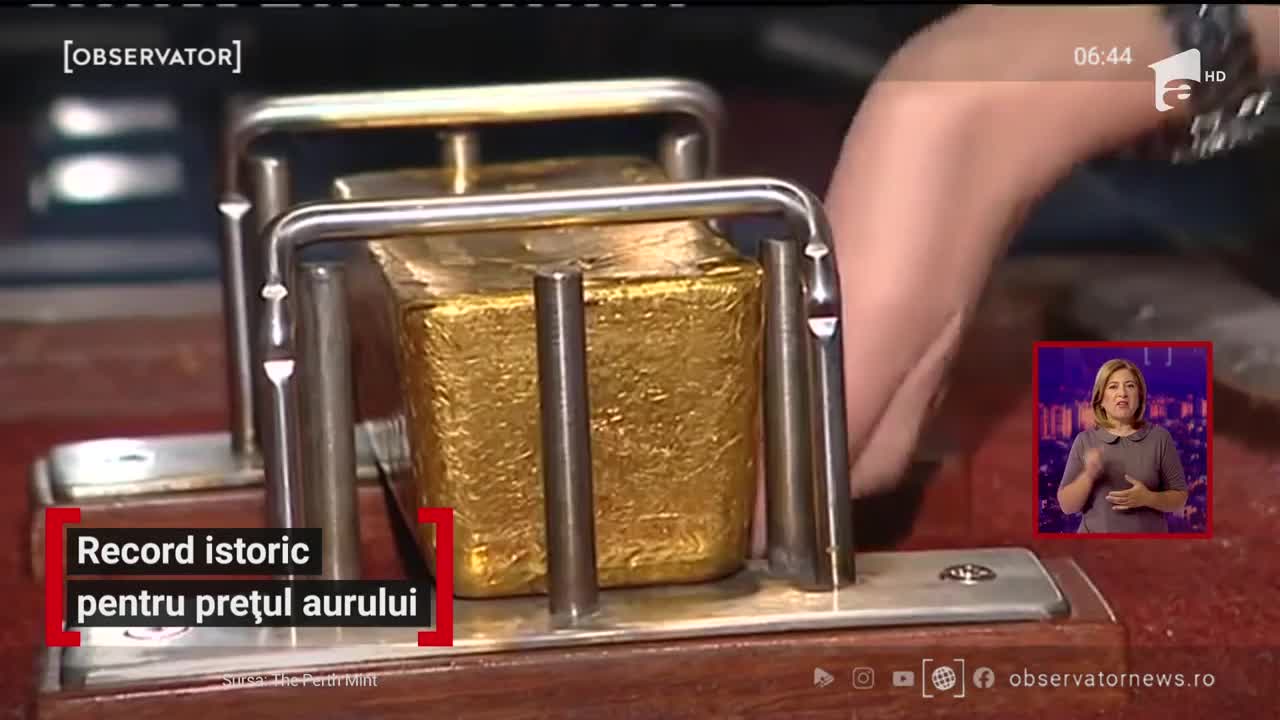 Record istoric pentru prețul aurului