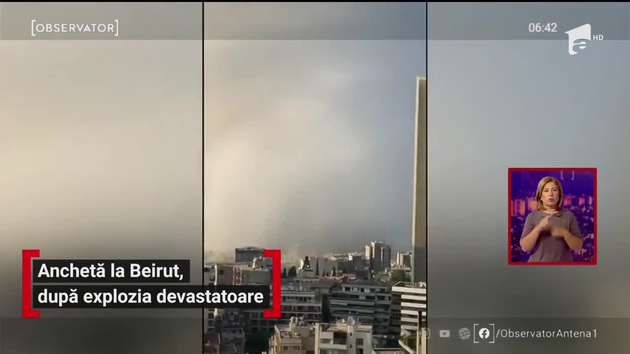 Anchetă la Beirut, după explozia devastatoare