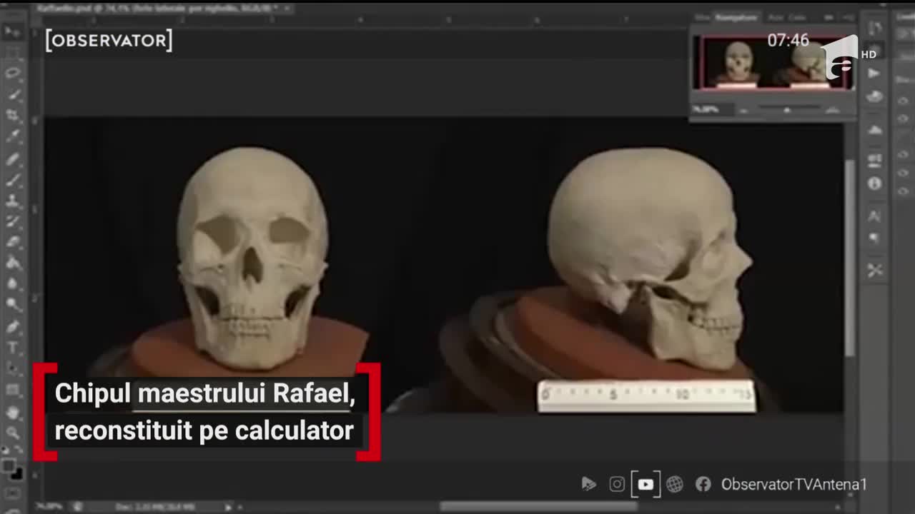 Cercetătorii italieni au reconstituit &icirc;n 3D chipul celebrului pictor renaşcentist Rafael
