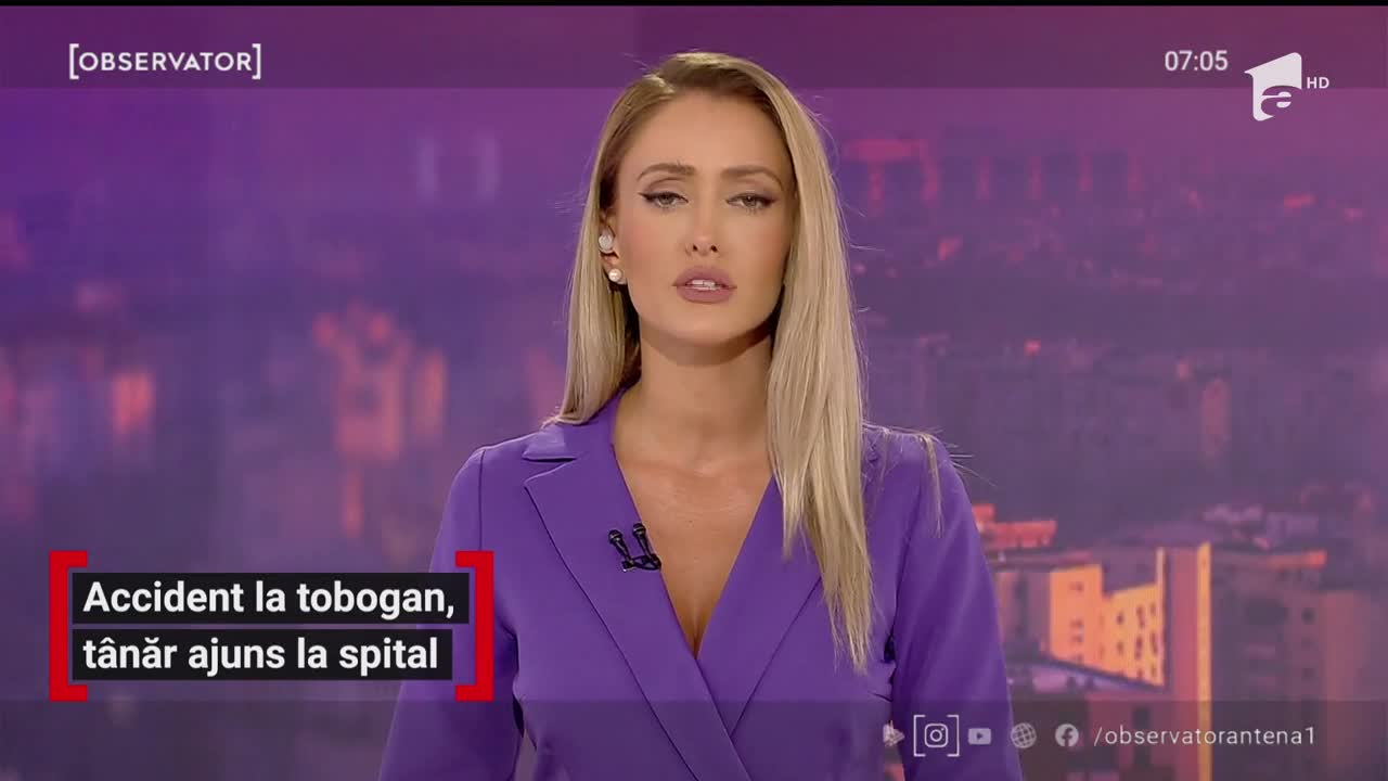 Un t&acirc;năr, care s-a dat pe burtă pe un tobogan cu apă, s-a lovit cu capul de marginea de beton a structurii