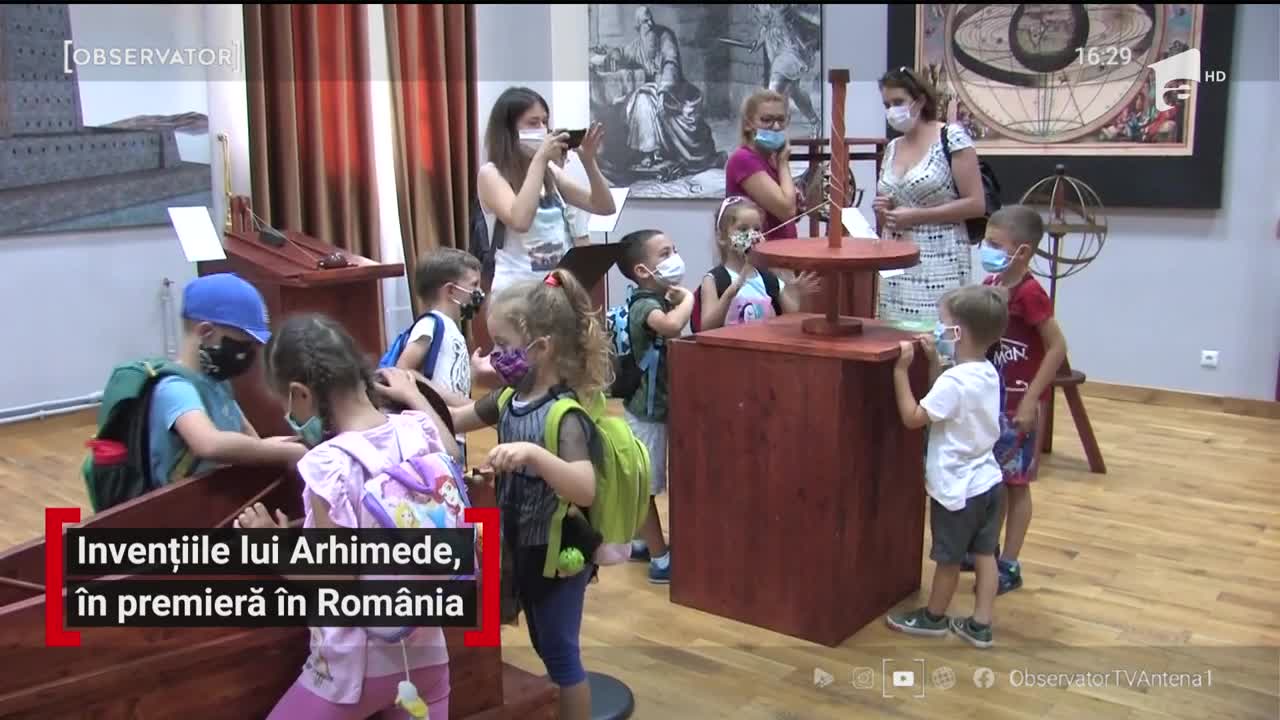 Invențiile lui Arhimede, &icirc;n premieră &icirc;n Rom&acirc;nia