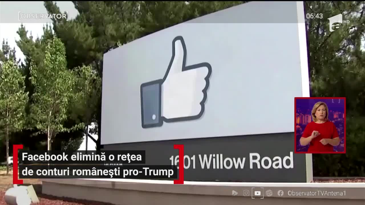 Facebook a eliminat o reţea de conturi false, administrate din Rom&acirc;nia, care promovau campania electorală a preşedintelui Donald Trump