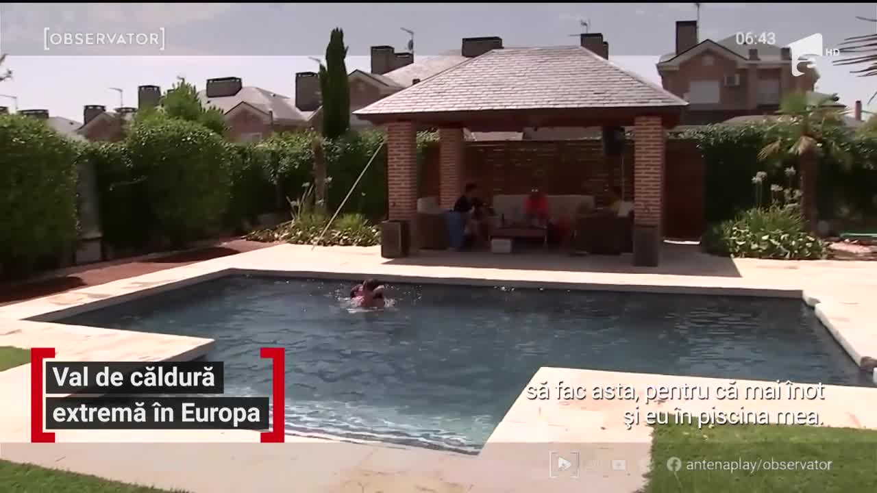 Val de căldură extremă &icirc;n Europa