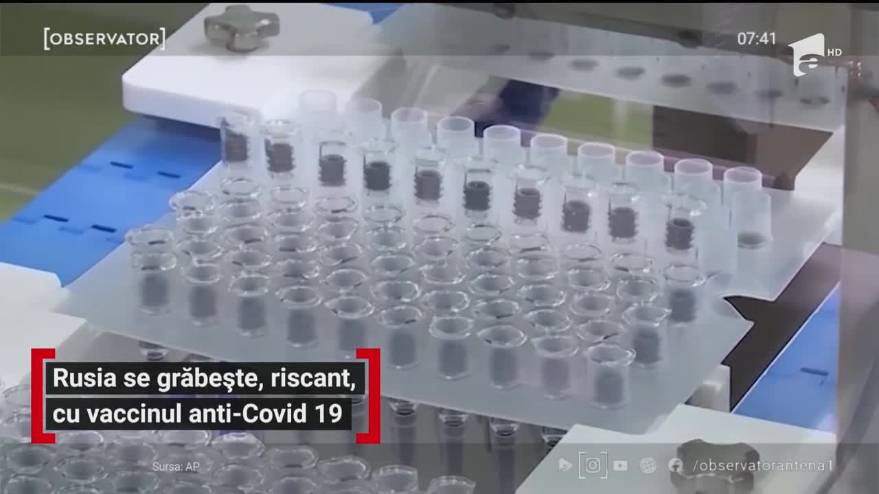 Rusia se grăbește, riscant, cu vaccinul anti-Covid 19