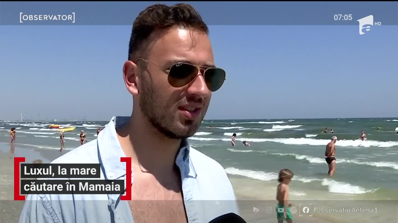 Pe plajele de lux din Mamaia, o zi de relaxare poate costa şi 1.000 de lei