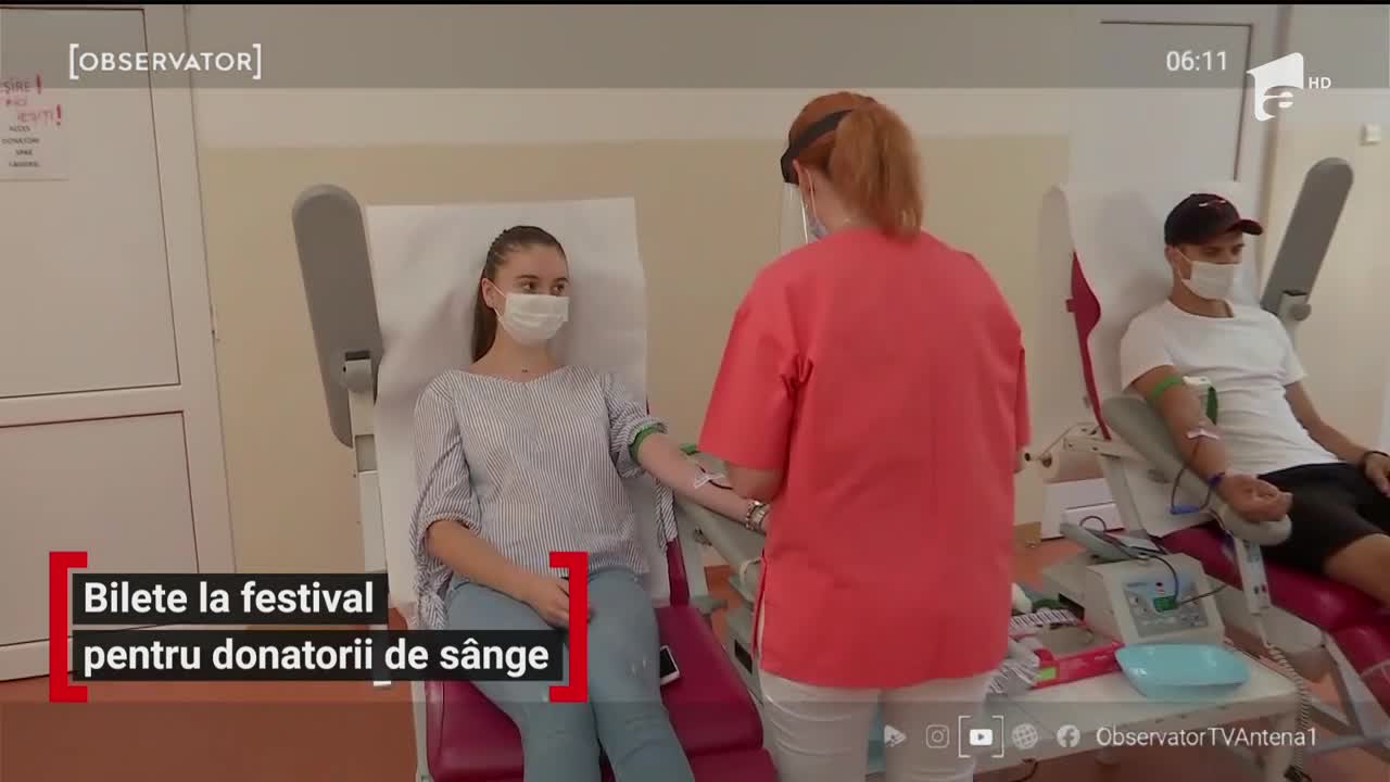 Bilete la festival pentru donatorii de s&acirc;nge