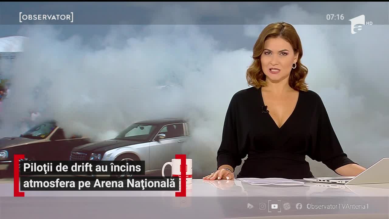 Piloţii de drift au &icirc;ncins atmosfera pe Arena Naţională