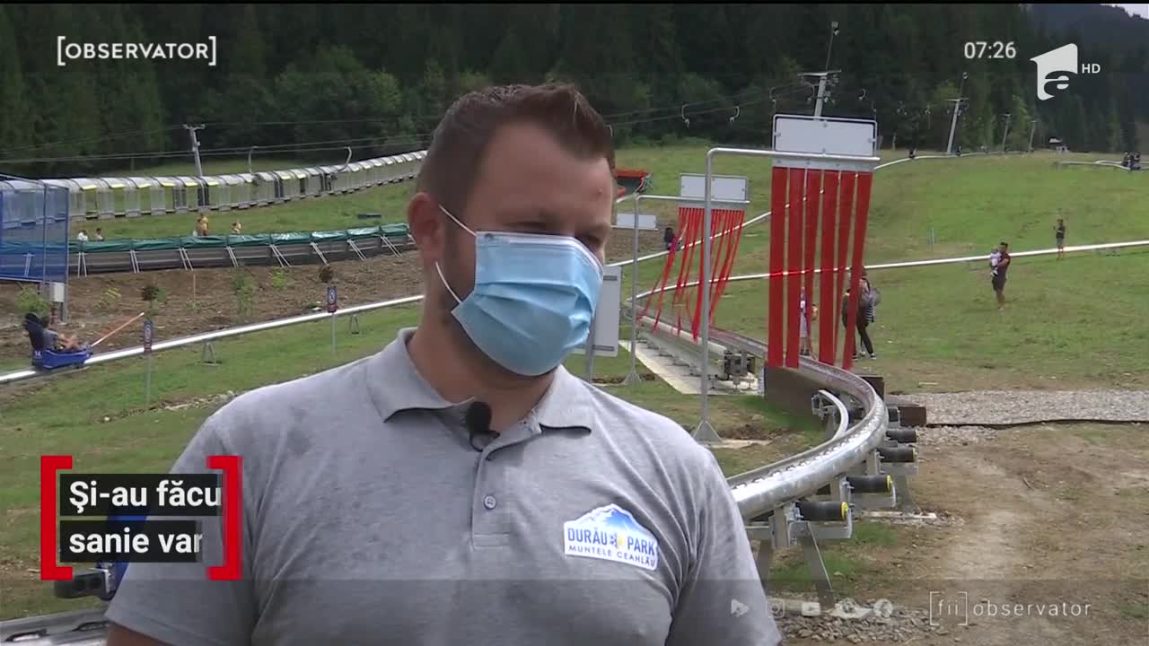 Pista de tubing la Durău