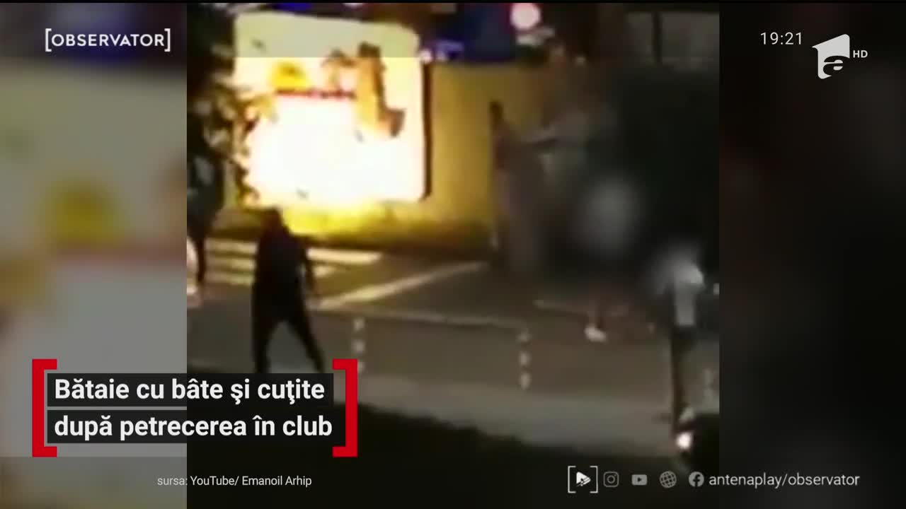 Bătaie cu b&acirc;te și cuțite după o petrecere &icirc;n club, la Iaşi