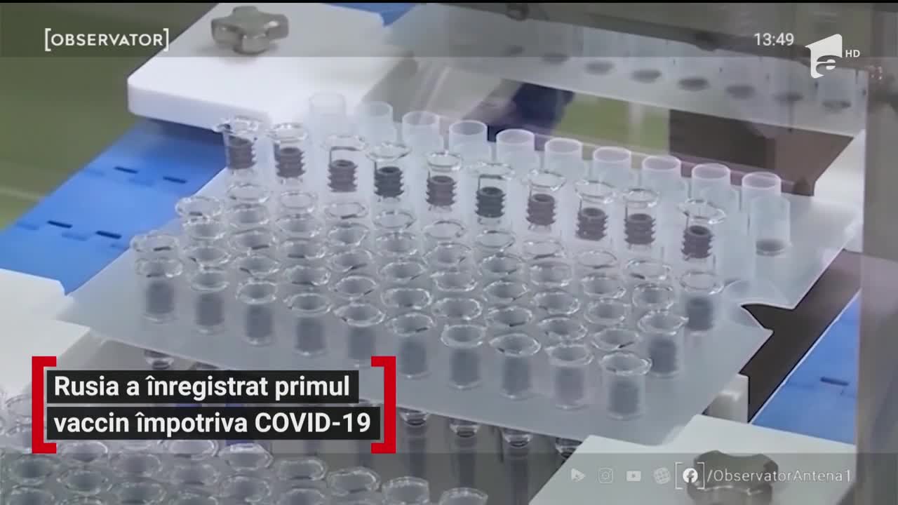 Rusia a &icirc;nregistrat primul vaccin &icirc;mpotriva COVID-19