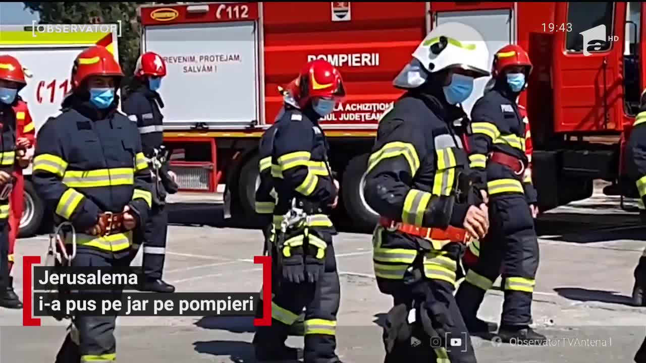 Jerusalema Challenge i-a pus pe jar pe pompierii timişoreni