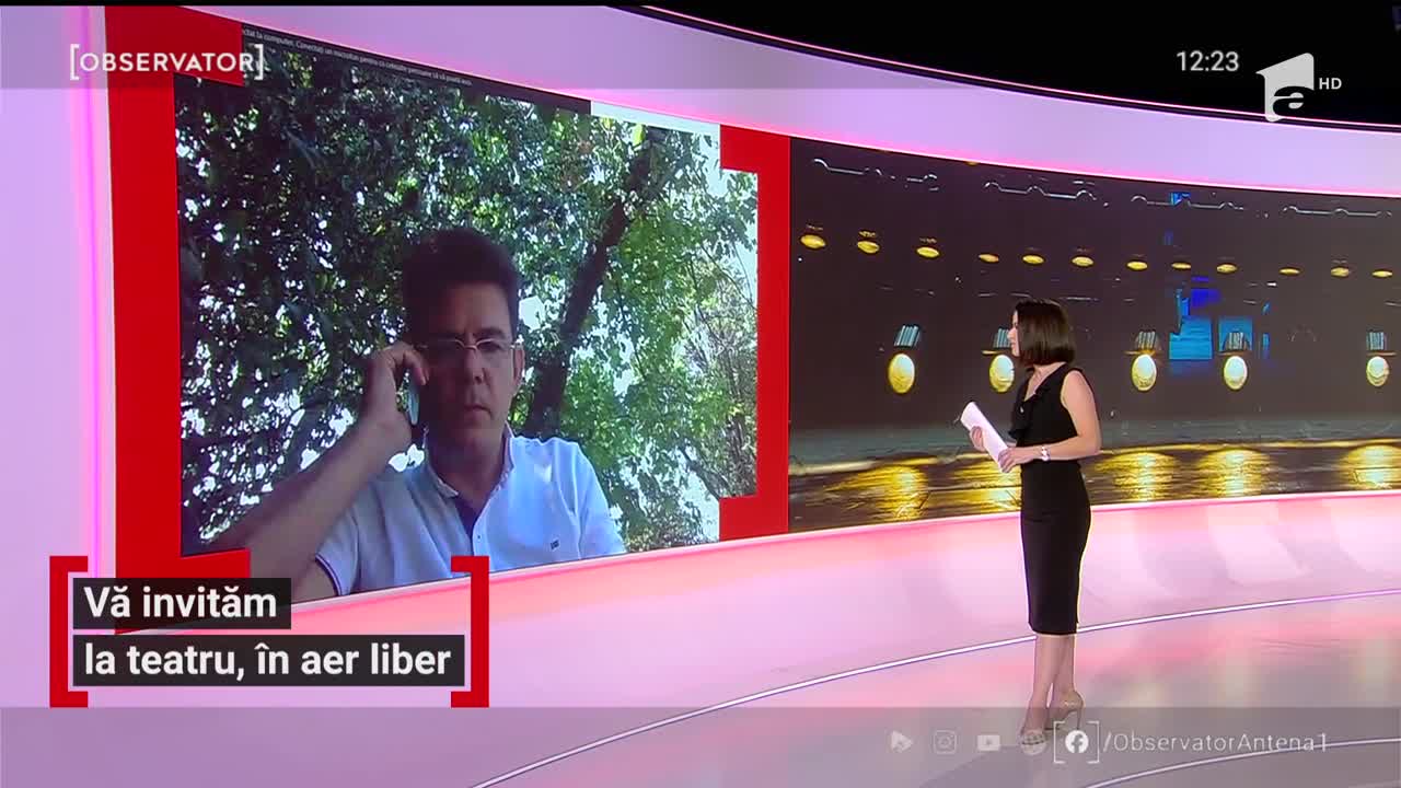 Vlad Zamfirescu, pe scenă &icirc;n aer liber. Piesele de teatru se joacă cu casa &icirc;nchisă