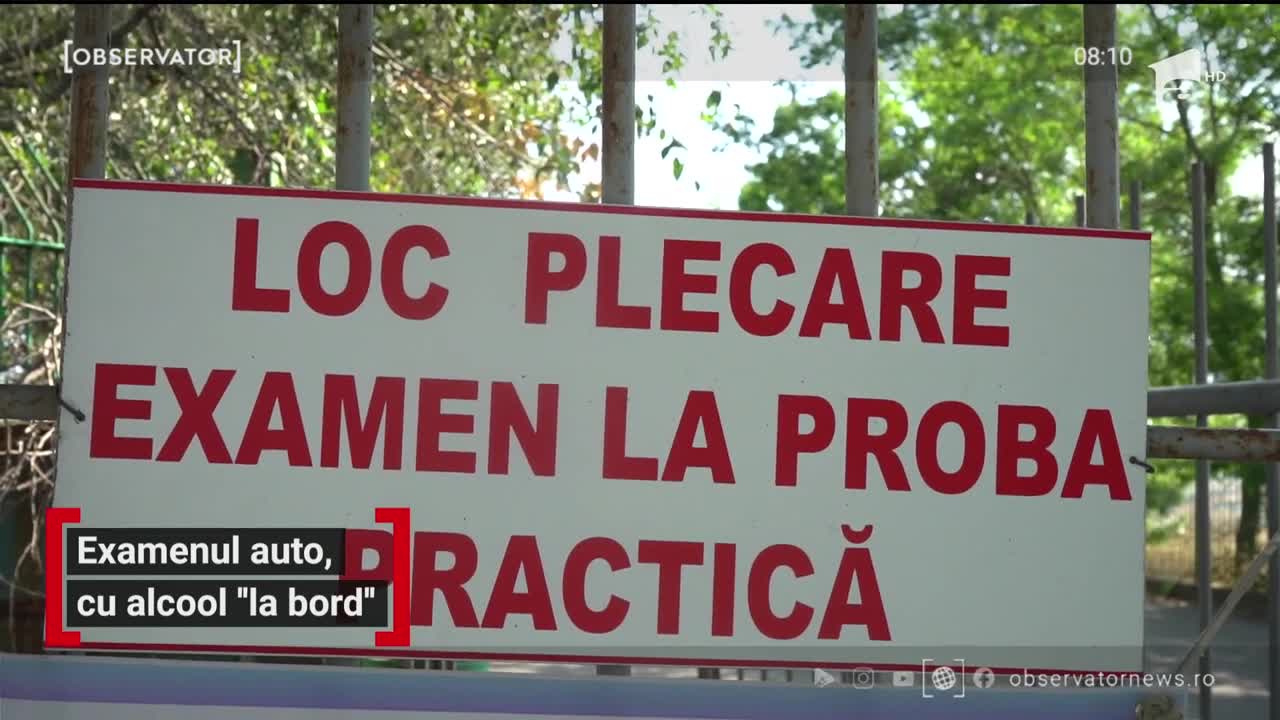 Un bărbat din T&acirc;rgovişte a dat examenul auto sub influenţa alcoolului