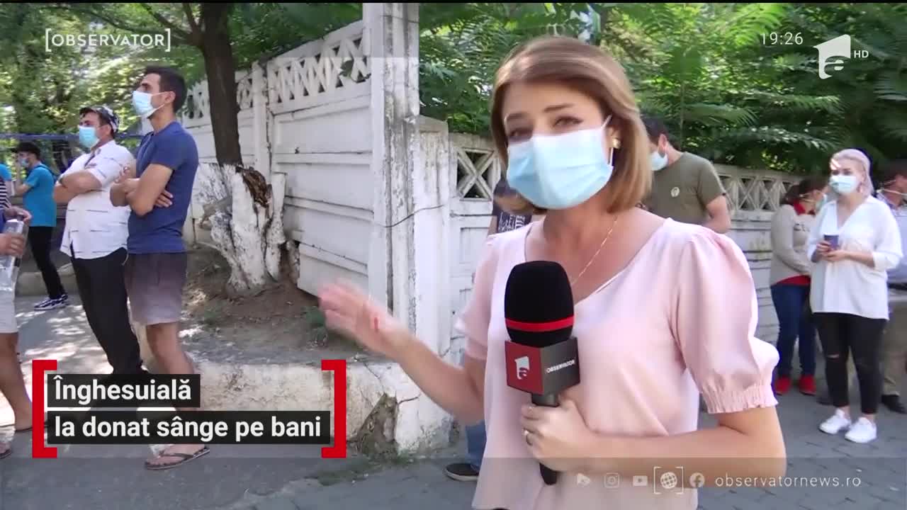 &Icirc;nghesuială la donat s&acirc;nge pe bani, &icirc;n Iași