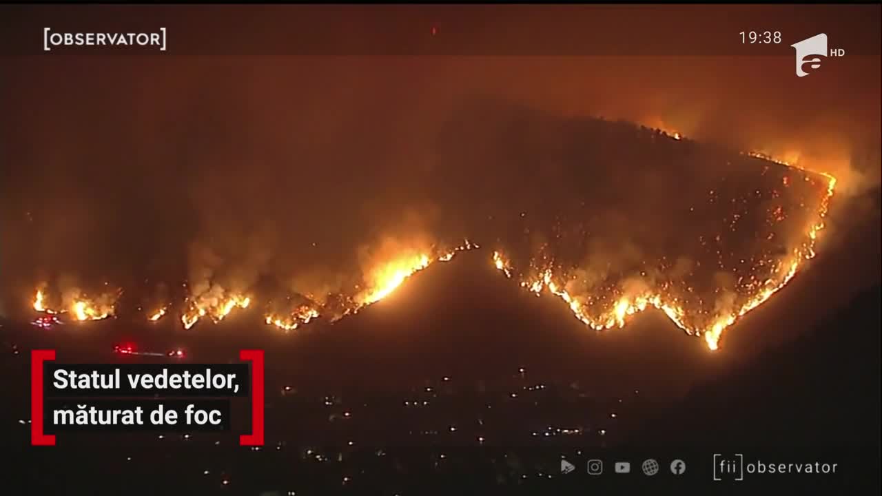 California, statul vedetelor, măturat de foc