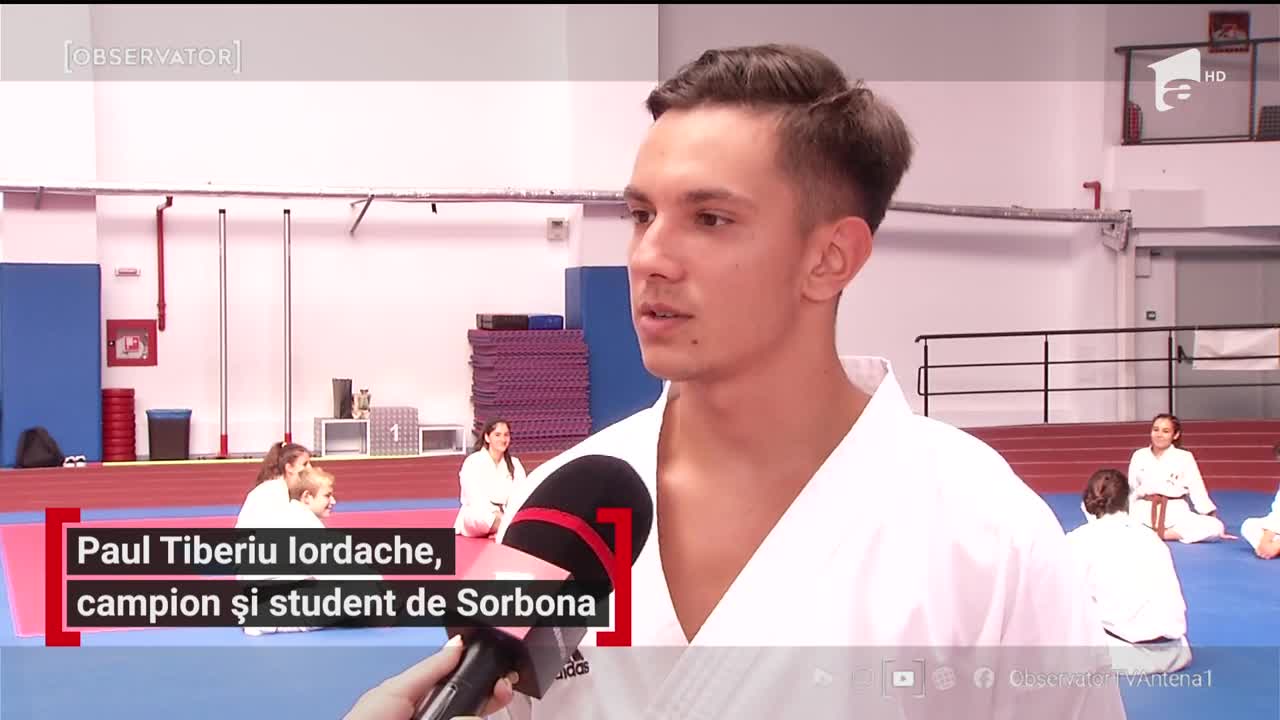 Paul Tiberiu Iordache, campion mondial la karate și student la Sorbona