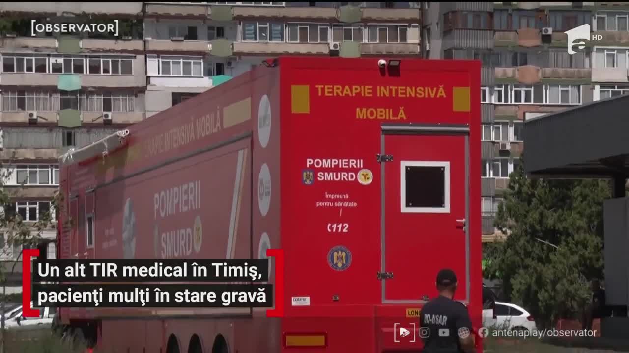 Numărul cazurilor noi de infectări cu COVID-19 a crescut. Unitatea mobilă de Terapie Intensivă, trimisă la Galaţi, a fost transferată la Timişoara