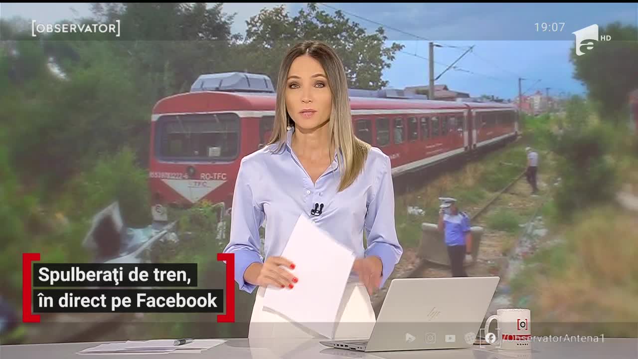 Spulberați de tren, &icirc;n direct pe Facebook