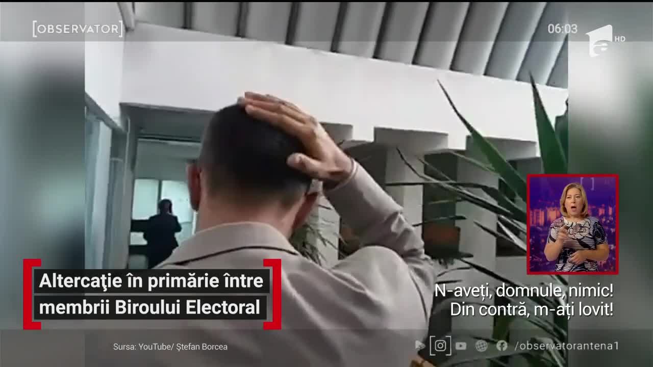 Altercație &icirc;n primărie &icirc;ntre membrii Biroului Electoral