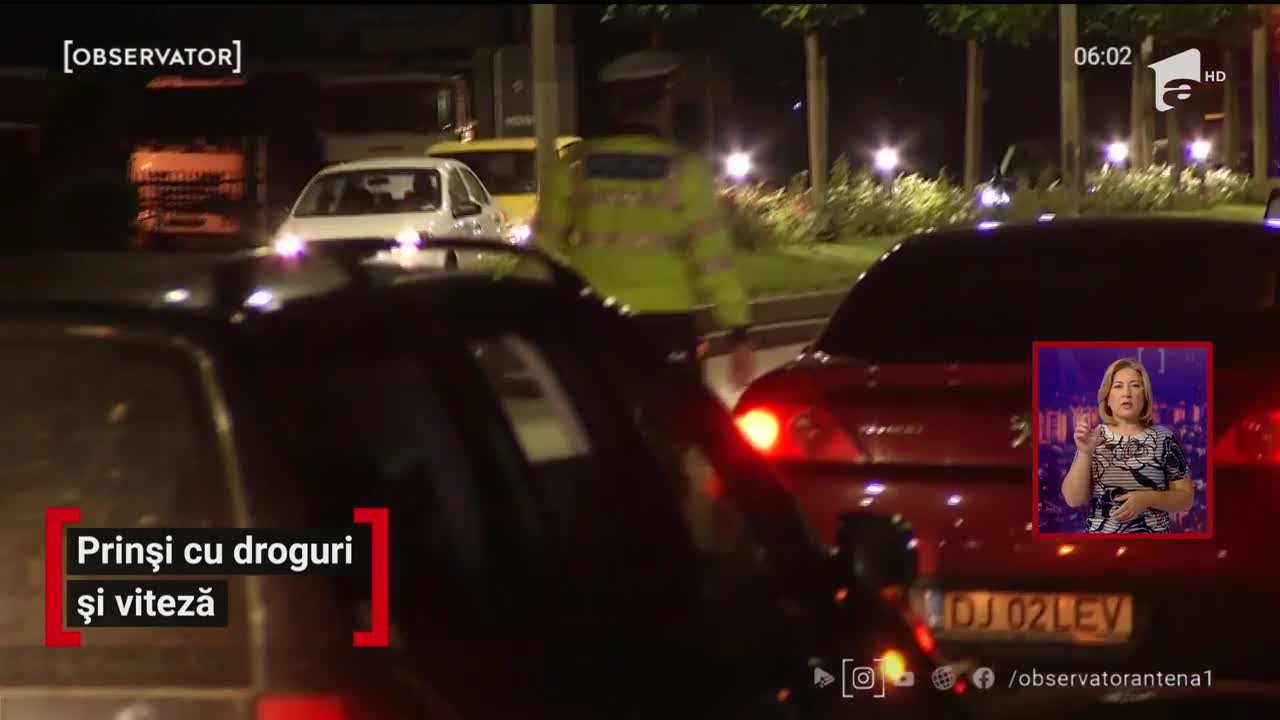 A fost razie a poliţiştilor &icirc;n Capitală. S-a lăsat cu amenzi de zeci de mii de lei pentru vitezomani