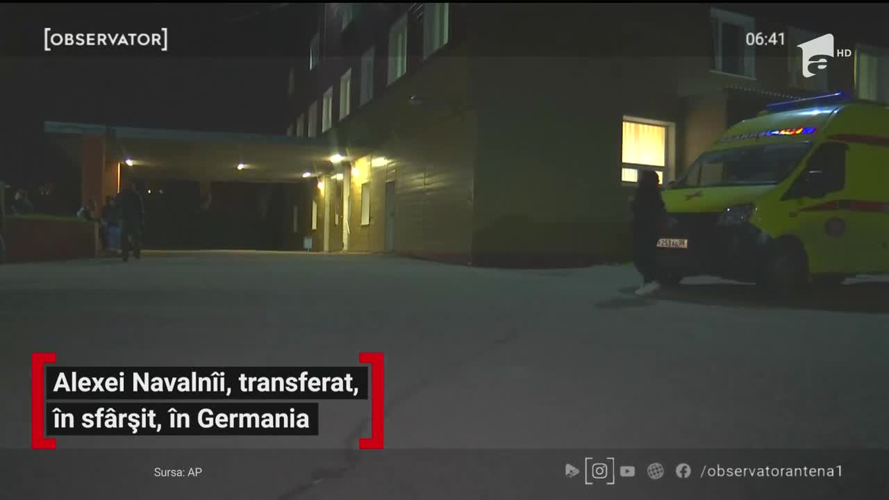 Alexei Navaln&icirc;i, marele critic al lui Putin, a obţinut permisiunea de a fi tratat &icirc;n Germania