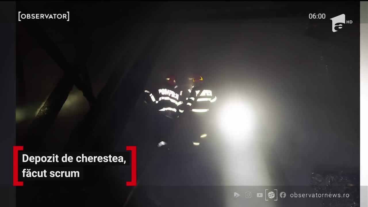 Mobilizare de forţe &icirc;n Bistriţa Năsăud, un depozit de cherestea a luat foc!