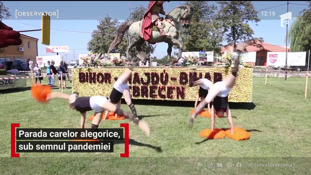 Parada carelor alegorice din flori, sub semnul pandemiei