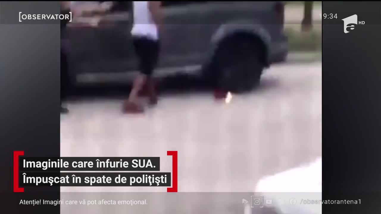 Un bărbat de culoare a fost &icirc;mpuşcat &icirc;n spate de poliţie, &icirc;n Statele Unite ale Americii