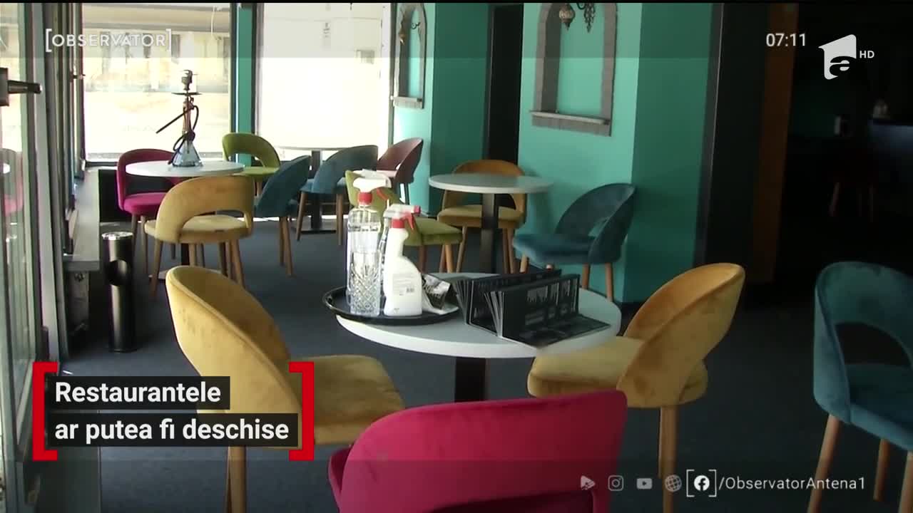 Restaurantele s-ar putea redeschide de pe 1 septembrie