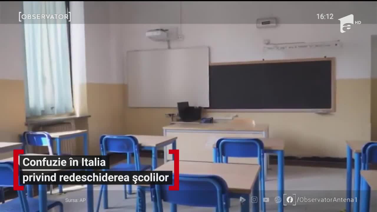 Confuzie &icirc;n Italia privind redeschiderea școlilor