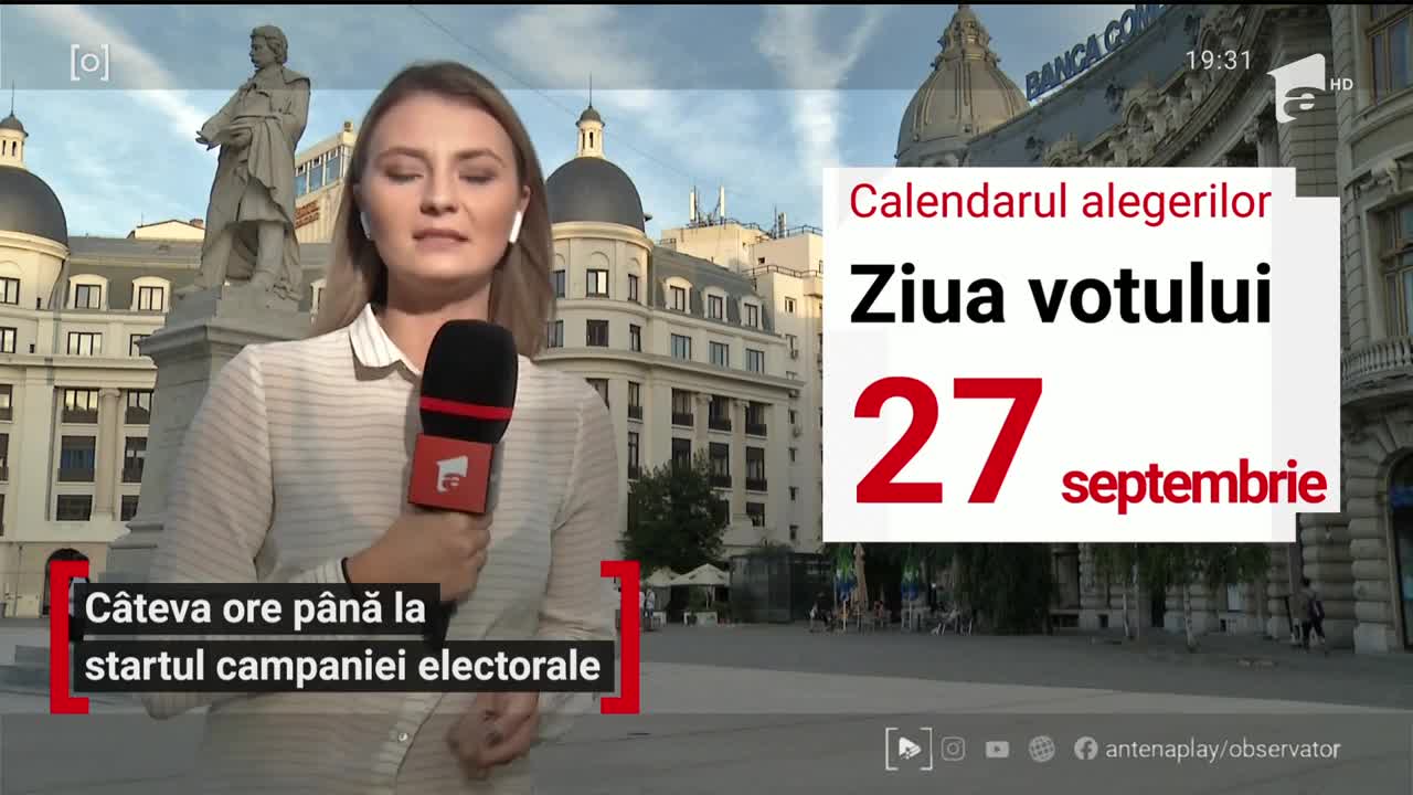 C&acirc;teva ore p&acirc;nă la startul campaniei electorale