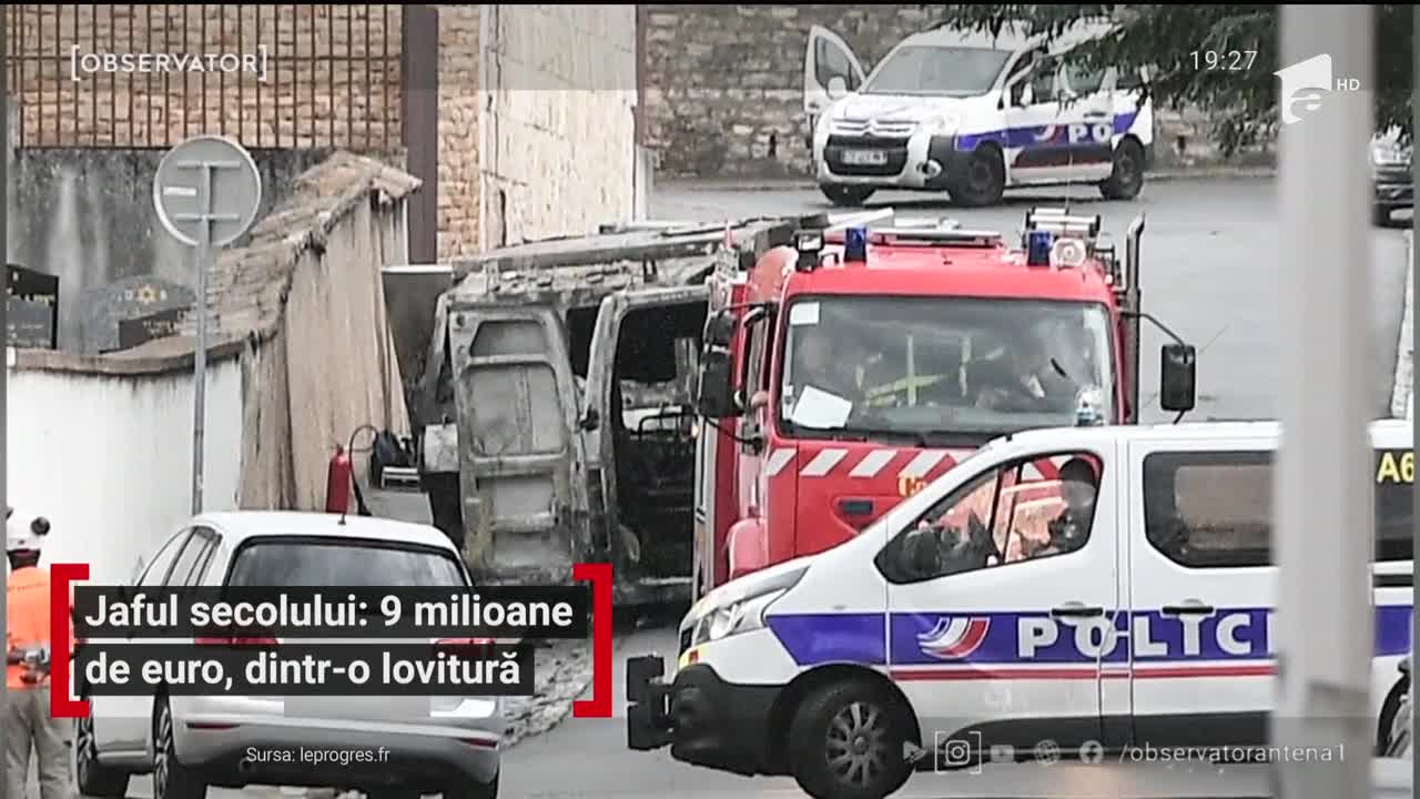 Jaf ca-n filme &icirc;n Franţa. Hoții au furat nouă milioane de euro dintr-o maşină de tranport valori