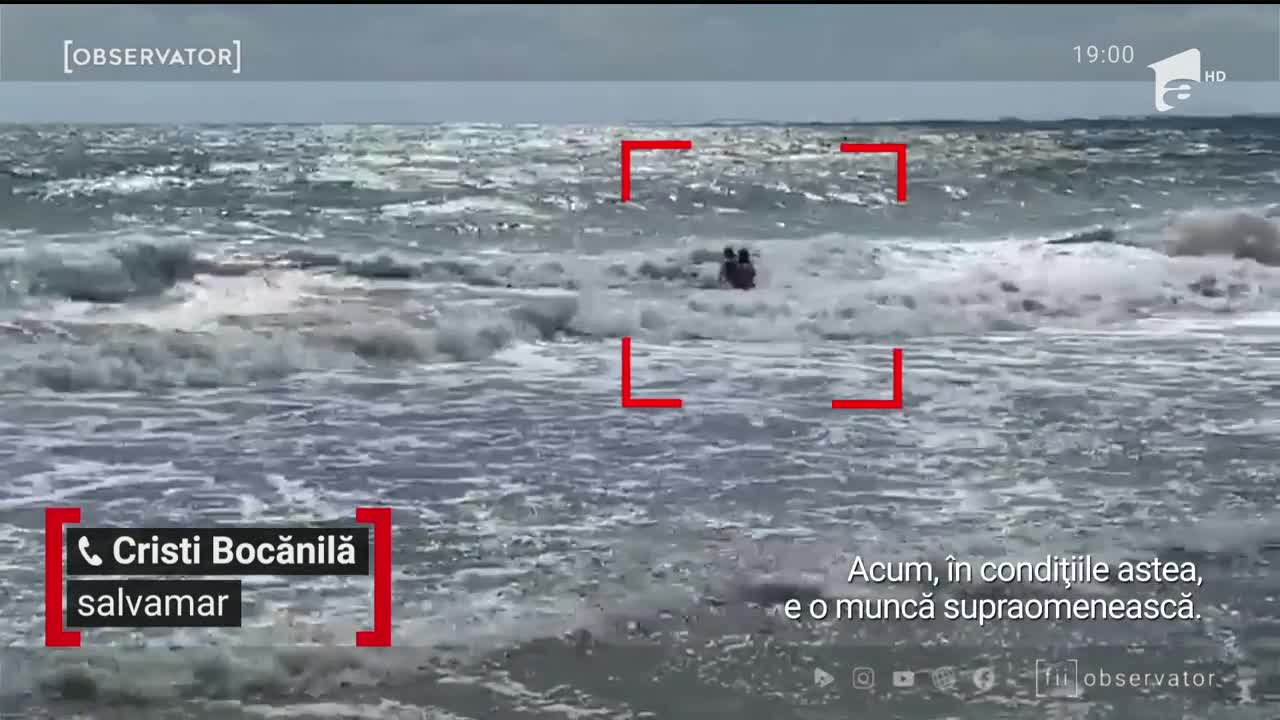 Zi dramatică pe litoral, record de salvări pe mare