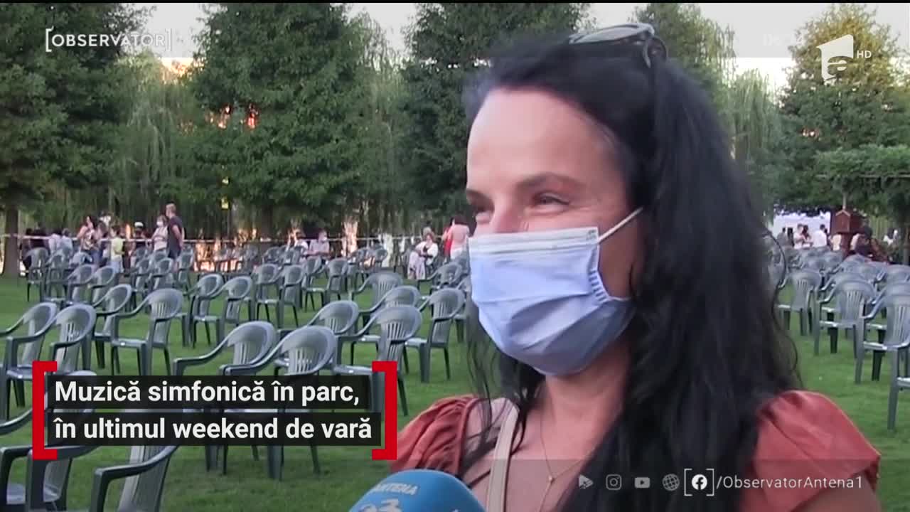 Muzică simfonică &icirc;ntr-un parc din Cluj, &icirc;n ultimul weekend de vară