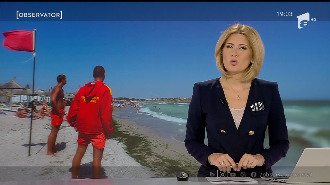 Steag roșu de &icirc;nec pe litoral. Un copil a fost salvat &icirc;n ultima clipă