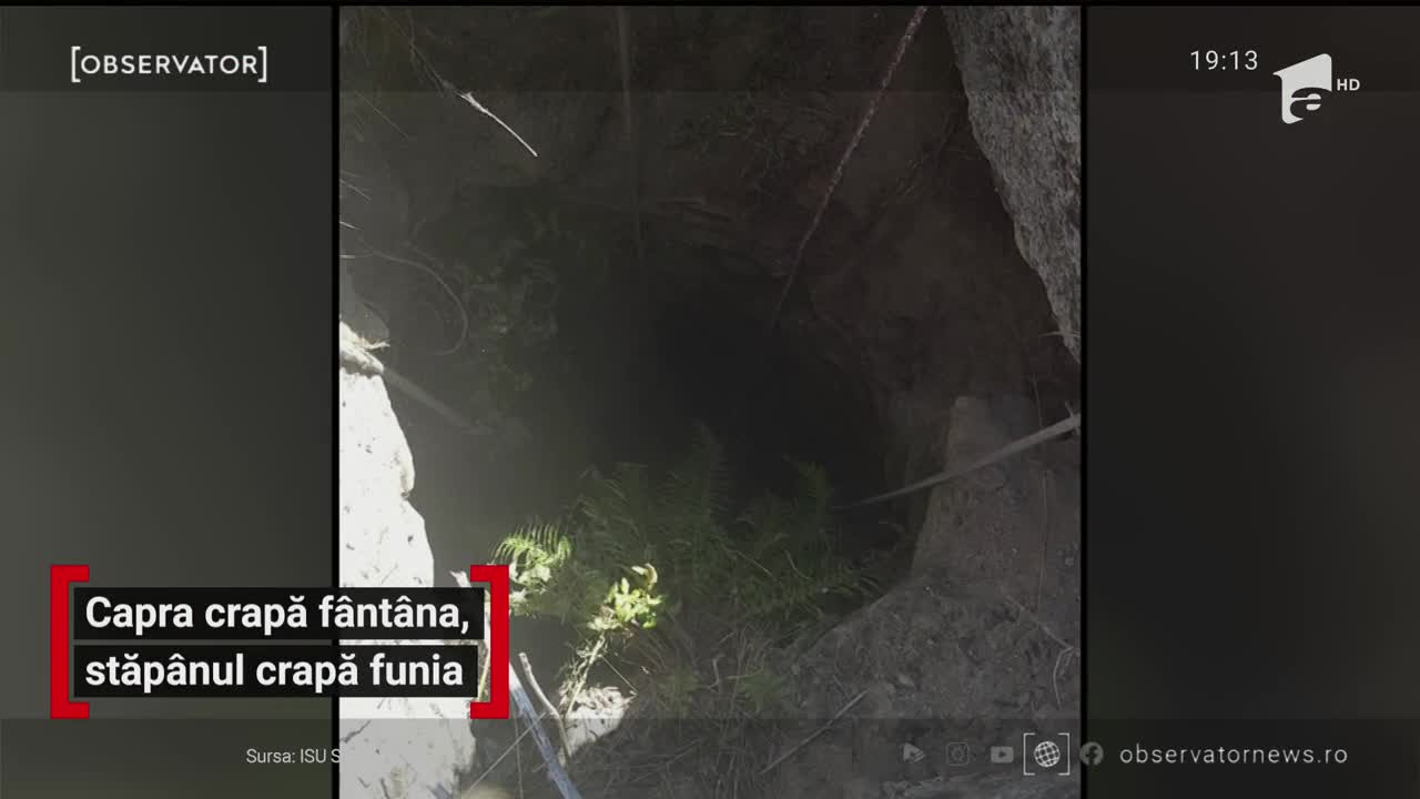 Un bărbat de 41 de ani din Suceava a căzut &icirc;ntr-o f&acirc;nt&acirc;nă &icirc;n timp ce &icirc;ncerca că-şi salveze capra