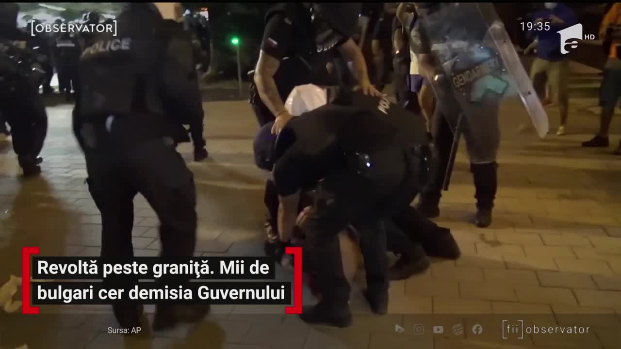 Proteste violente &icirc;n Bulgaria