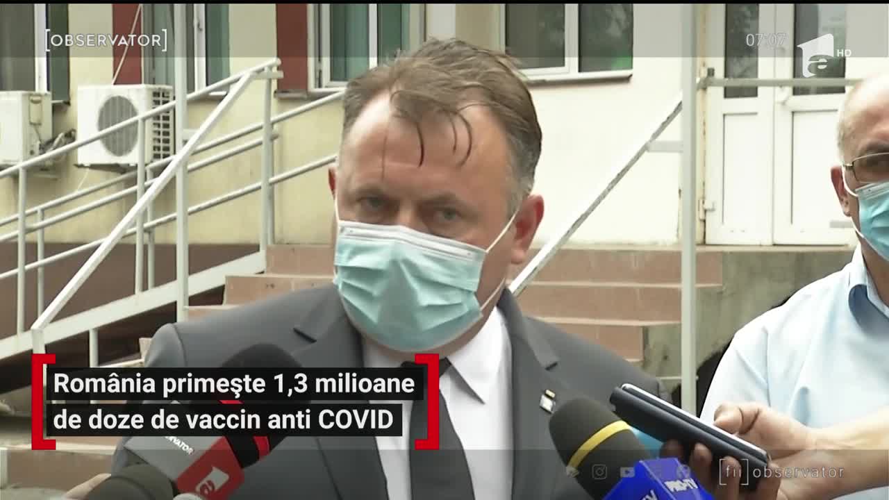 Rom&acirc;nia primește 1,3 milioane de doze de vaccin anti Covid
